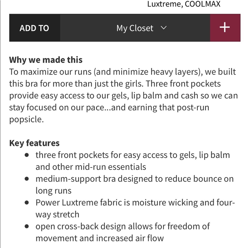Lululemon Stuff Your Bra Sportsbra in XS/4 - Picture 8 of 8